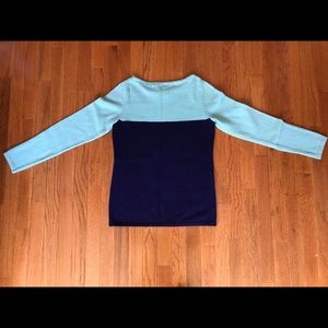 Banana Republic blue color block sweater